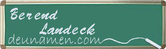 Berend Landeck Visitenkarte
